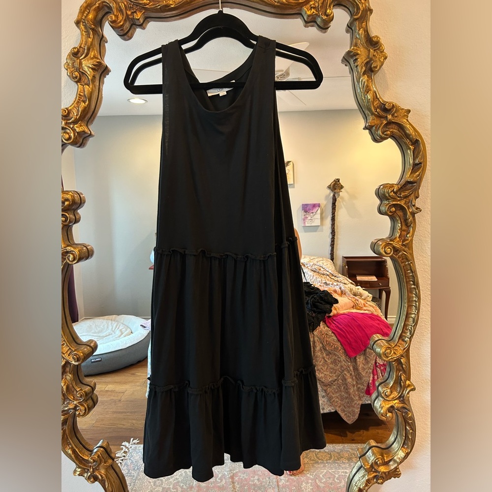 loft Black Sleeveless Dress Sz XL